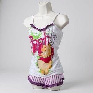 Disney Winnie The Pooh Y2K Watercolor Pajama Set XL